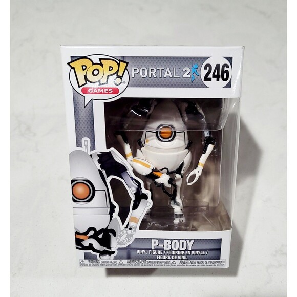 Funko Pop! Games #246 Portal 2 P-Body Vaulted 2017 NEW NRFB RETIRED - Picture 1 of 6